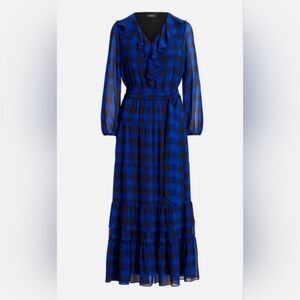 Lauren Ralph Lauren NEW Women's Buffalo Check Maxi Dress Size 8